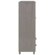 vidaXL Wardrobe HAMAR Light Grey 99x45x137 cm Solid Wood Pine