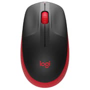 Logitech Wireless Mouse M190, Full Size Ambidextrous Curve Design, 18-month Battery With Power Saving Mode, Usb Receiver, Precise Cursor Control Red