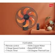 Impex Remote Control Wall Fan - WF 7503
