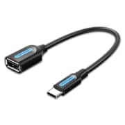 Vention Adapter USB-C (M) to USB (F) OTG Cable 0.15M Black CCSBB