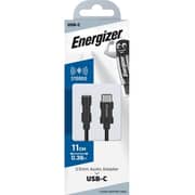 Energizer USB-C To 3.5mm AUX Adapter 11cm Black