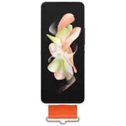 غطاء سامسونج سيليكون مع حزام أبيض فليب 4