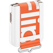 غطاء سامسونج سيليكون مع حزام أبيض فليب 4