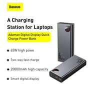 Baseus Power Bank 65w 20000mah Laptop Portable Charger Usb C Fast Charging 4-port Pd Battery Pack