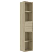 Vidaxl Book Cabinet Sonoma Oak 36x30x171 Cm Engineered Wood