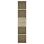 Vidaxl Book Cabinet Sonoma Oak 36x30x171 Cm Engineered Wood