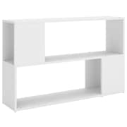 Vidaxl Book Cabinet White 100x24x63 Cm Engineered Wood