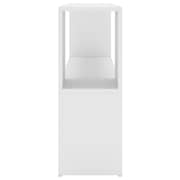Vidaxl Book Cabinet White 100x24x63 Cm Engineered Wood