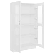 Vidaxl Vitrine Cabinet White 82.5x30.5x150 Cm Engineered Wood