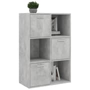 Vidaxl Storage Cabinet Concrete Grey 60x29.5x90 Cm Engineered Wood