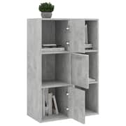 Vidaxl Storage Cabinet Concrete Grey 60x29.5x90 Cm Engineered Wood