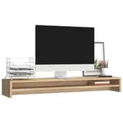 Vidaxl Monitor Stand Sonoma Oak 100x24x13 Cm Engineered Wood