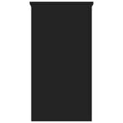 Vidaxl Desk Black 80x40x75 Cm Engineered Wood