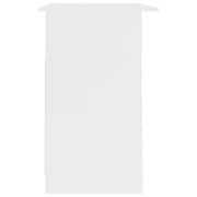 Vidaxl Desk With Drawers White 110x50x76 Cm Engineered Wood