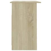 Vidaxl Desk With Drawers Sonoma Oak 110x50x76 Cm Engineered Wood