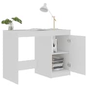 Vidaxl Desk White 100x50x76 Cm Engineered Wood
