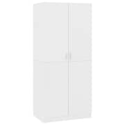 Vidaxl Wardrobe White 80x52x180 Cm Engineered Wood