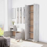 Vidaxl Hallway Wardrobe Concrete Grey 55x25x189 Cm Engineered Wood