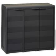 Vidaxl Garden Storage Cabinet With 2 Shelves Black
