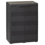 Vidaxl Garden Storage Cabinet With 1 Shelf Black