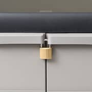 Vidaxl Garden Storage Cabinet With 1 Shelf Black And Grey