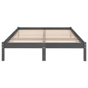 Vidaxl Bed Frame Grey Solid Wood Pine 160x200 Cm