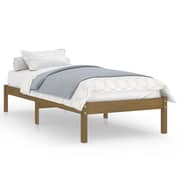 Vidaxl Bed Frame Honey Brown Solid Wood Pine 90x200 Cm