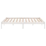 Vidaxl Bed Frame White Solid Pinewood 150x200 Cm 5ft King Size
