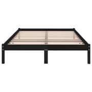 Vidaxl Bed Frame Black Solid Wood Pine 160x200 Cm