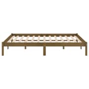 Vidaxl Bed Frame Honey Brown Solid Wood Pine 200x200 Cm