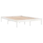 Vidaxl Bed Frame White Solid Wood Pine 160x200 Cm