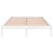 Vidaxl Bed Frame White Solid Wood Pine 160x200 Cm