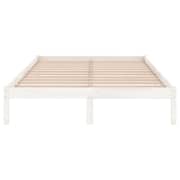 Vidaxl Bed Frame White Solid Wood Pine 140x200 Cm