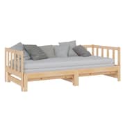 Vidaxl Pull-out Day Bed Solid Pinewood 2x