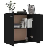 Vidaxl Sideboard Black 105x30x75 Cm Engineered Wood