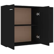 Vidaxl Sideboard Black 105x30x75 Cm Engineered Wood