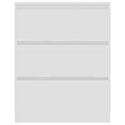 Vidaxl Sideboard White 60x35x76 Cm Engineered Wood