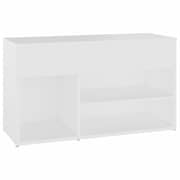 Vidaxl Shoe Bench White 80x30x45 Cm Engineered Wood