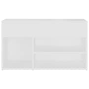 Vidaxl Shoe Bench White 80x30x45 Cm Engineered Wood