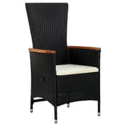 vidaXL Outdoor Chairs 2pcs With Cushions