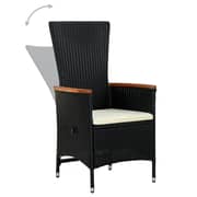 vidaXL Outdoor Chairs 2pcs With Cushions