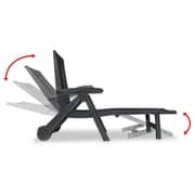 vidaXL Sun Lounger With Footrest