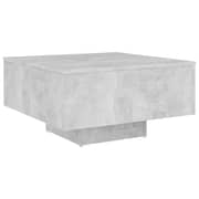 Vidaxl Coffee Table Concrete Grey 60x60x31.5 Cm Engineered Wood