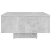 Vidaxl Coffee Table Concrete Grey 60x60x31.5 Cm Engineered Wood