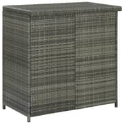 Vidaxl 3 Piece Bar Set Poly Rattan Grey