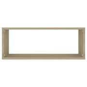 Vidaxl Wall Cube Shelf 2 Pcs Sonoma Oak 60x15x23 Cm Engineered Wood