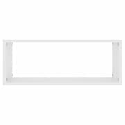 Vidaxl Wall Cube Shelf 2 Pcs White 60x15x23 Cm Engineered Wood
