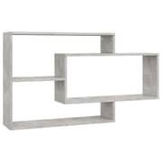 Vidaxl Wall Shelf Concrete Grey 104x20x58.5 Cm Engineered Wood