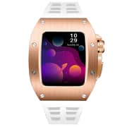 Merlin Apple Watch S7 Rose Gold with White Strap