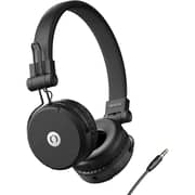 Muveacoustics MA1550SB Wired On Ear Headphone with Mic Steel Black